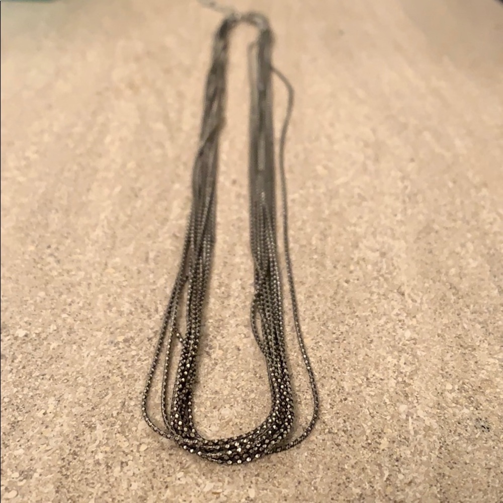 Sterling Silver, Platinum Necklace